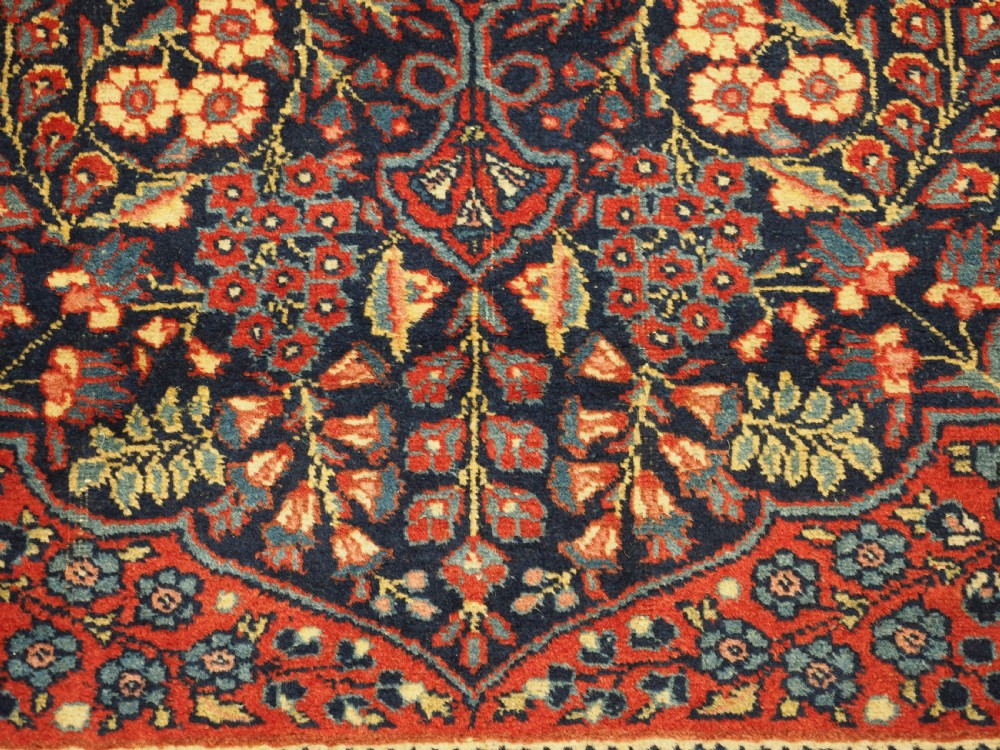 ANTIQUE TABRIZ RUG OF CLASSIC FLORAL DESIGN, CIRCA 1920. View X