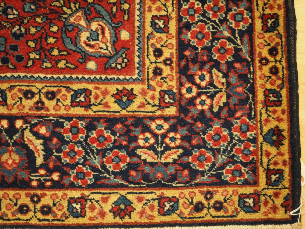 ANTIQUE TABRIZ RUG OF CLASSIC FLORAL DESIGN, CIRCA 1920. View XI