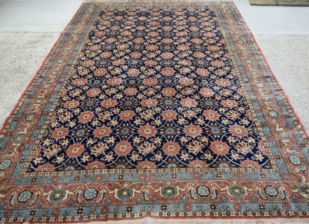 ANTIQUE VARAMIN REGION CARPET WITH MINA KHANI DESIGN, CIRCA 1920.