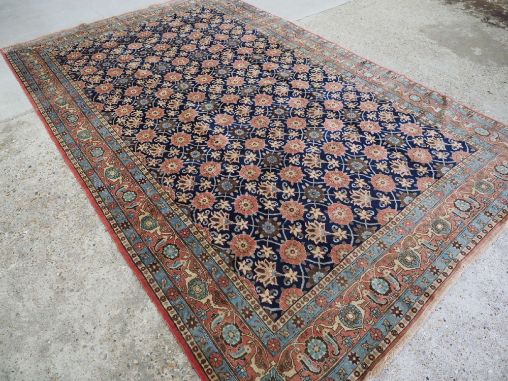 ANTIQUE VARAMIN REGION CARPET WITH MINA KHANI DESIGN, CIRCA 1920. View II
