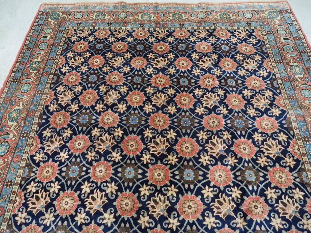 ANTIQUE VARAMIN REGION CARPET WITH MINA KHANI DESIGN, CIRCA 1920. View III
