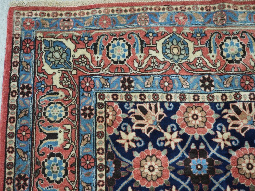 ANTIQUE VARAMIN REGION CARPET WITH MINA KHANI DESIGN, CIRCA 1920. View VIII