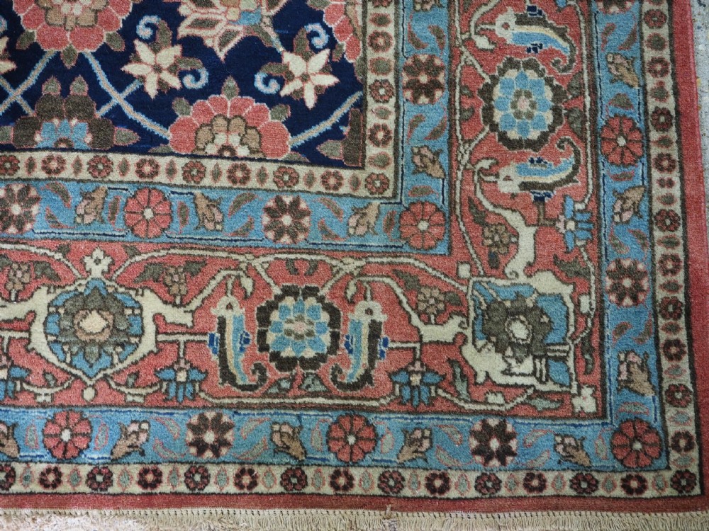 ANTIQUE VARAMIN REGION CARPET WITH MINA KHANI DESIGN, CIRCA 1920. View XI