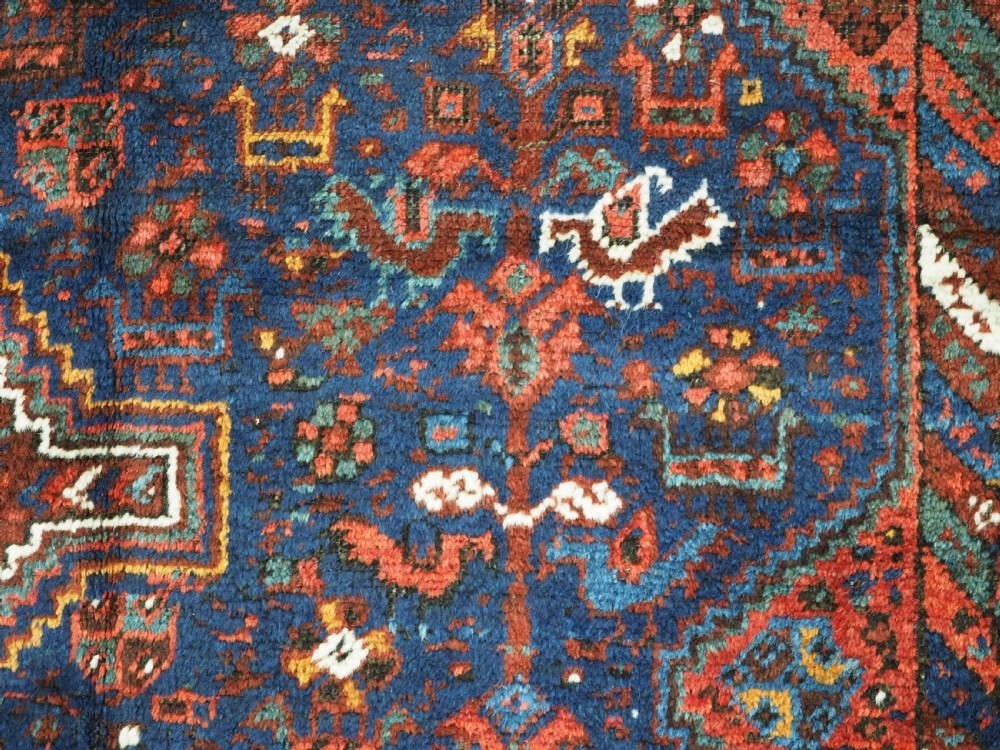 ANTIQUE TRIBAL KHAMSEH BIRD CARPET, EXCELLENT EXAMPLE, CIRCA 1900. View XII