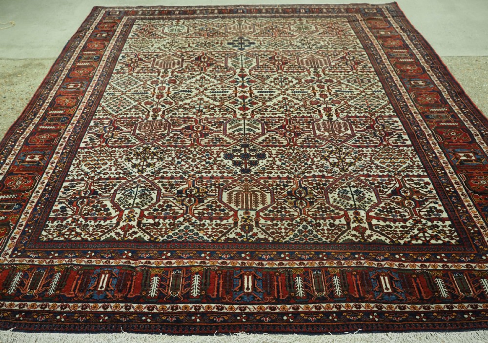 ANTIQUE JOSHAGHAN VILLAGE CARPET WITH TRADITIONAL SHRUB DESIGN CIRCA 1920. View II