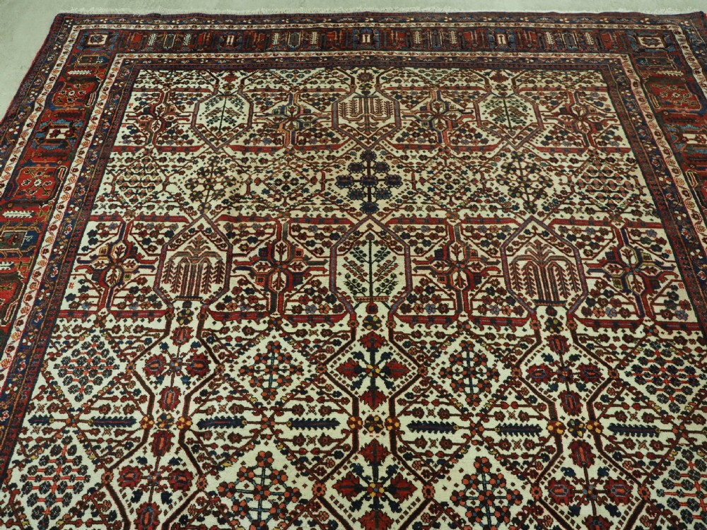 ANTIQUE JOSHAGHAN VILLAGE CARPET WITH TRADITIONAL SHRUB DESIGN CIRCA 1920. View III