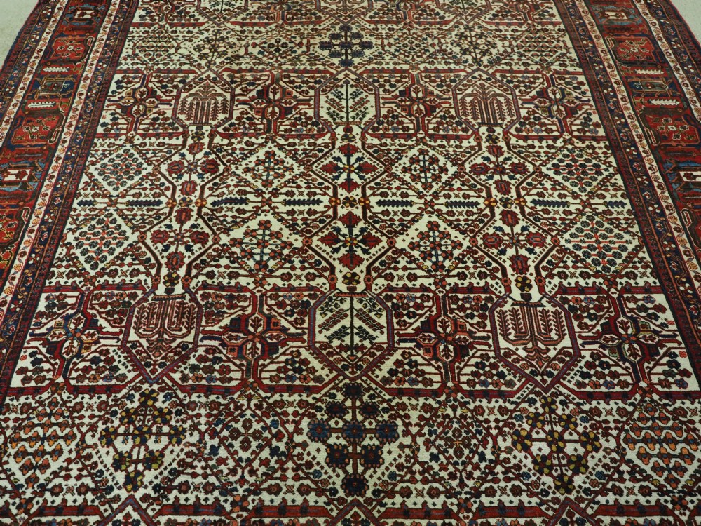 ANTIQUE JOSHAGHAN VILLAGE CARPET WITH TRADITIONAL SHRUB DESIGN CIRCA 1920. View IV