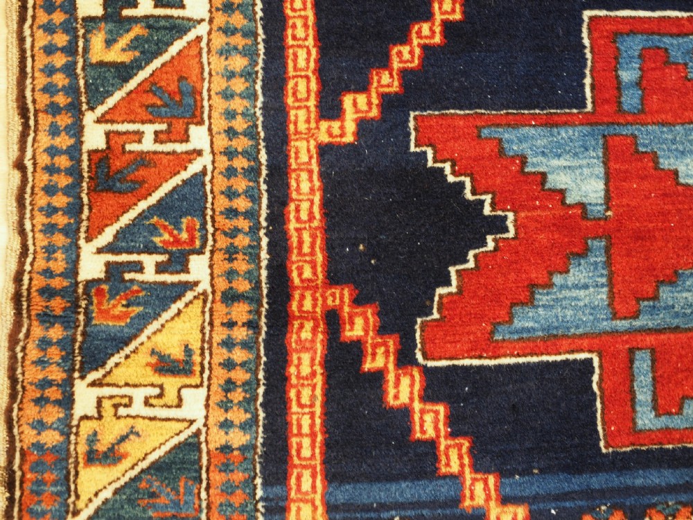 ANTIQUE CAUCASIAN DERBENT RUG WITH SUPERB COLOUR, CIRCA 1900. View VII
