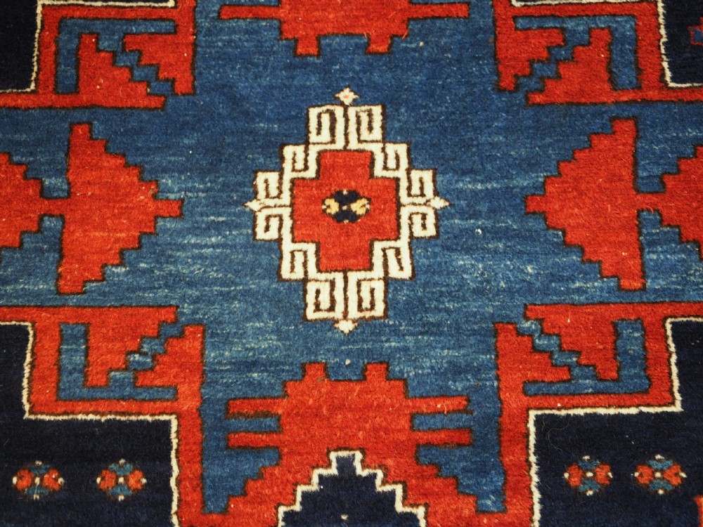 ANTIQUE CAUCASIAN DERBENT RUG WITH SUPERB COLOUR, CIRCA 1900. View XVIII