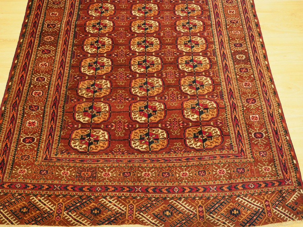 ANTIQUE TEKKE TURKMEN RUG, EXCELLENT CONDITION, CIRCA 1900. View V