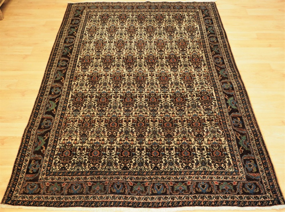 ANTIQUE ABEDEH RUG WITH ZILI SULTAN DESIGN, CIRCA 1900.