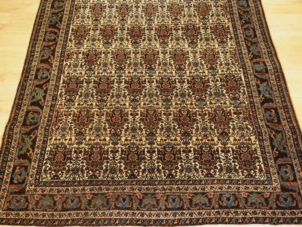 ANTIQUE ABEDEH RUG WITH ZILI SULTAN DESIGN, CIRCA 1900. View V