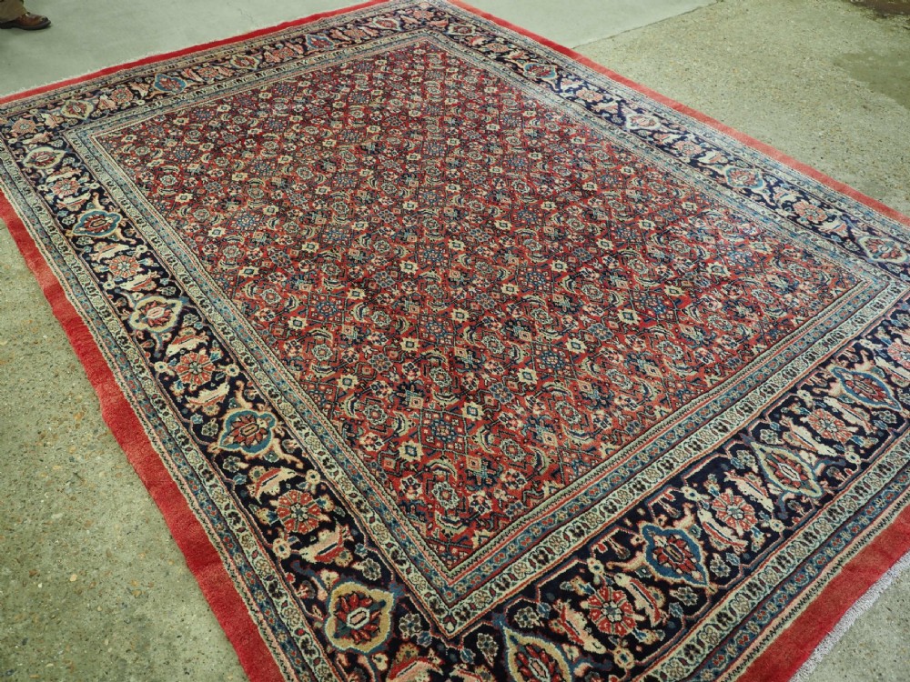 OLD MAHAL CARPET WITH ALL OVER HERATI DESIGN, FULL PILE, CIRCA 1930. View II