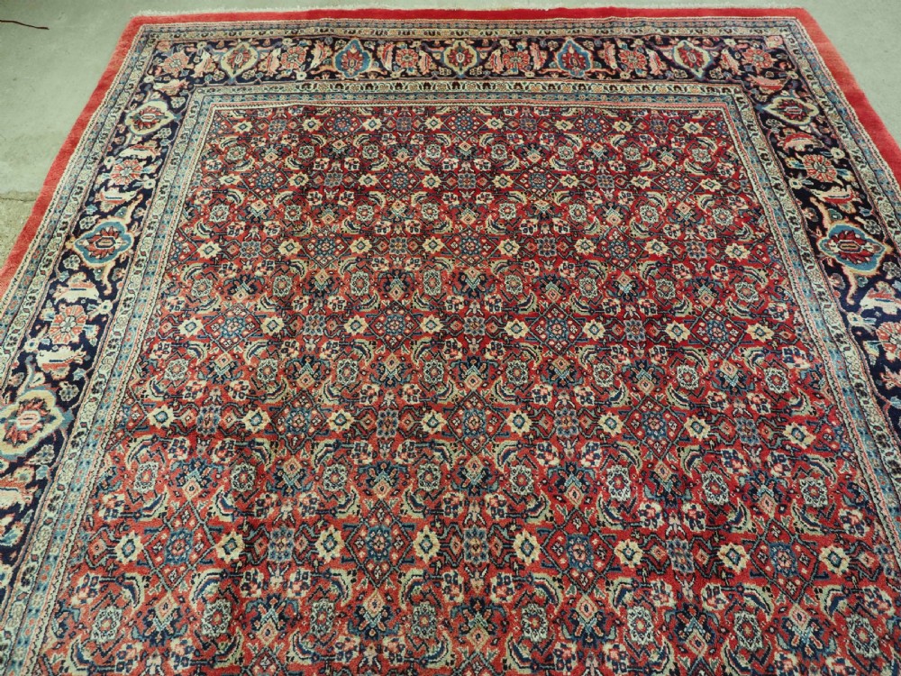 OLD MAHAL CARPET WITH ALL OVER HERATI DESIGN, FULL PILE, CIRCA 1930. View III