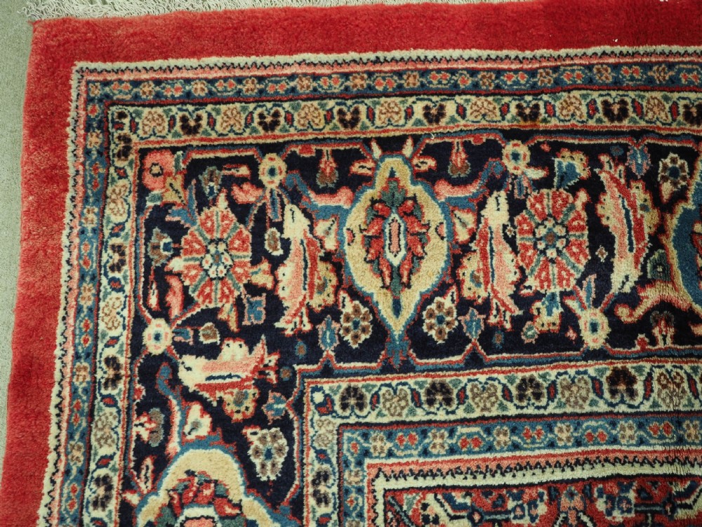 OLD MAHAL CARPET WITH ALL OVER HERATI DESIGN, FULL PILE, CIRCA 1930. View VI
