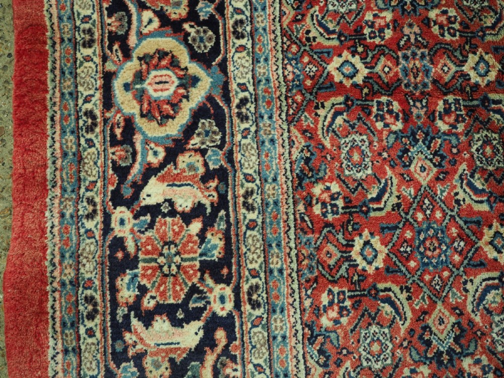 OLD MAHAL CARPET WITH ALL OVER HERATI DESIGN, FULL PILE, CIRCA 1930. View VII