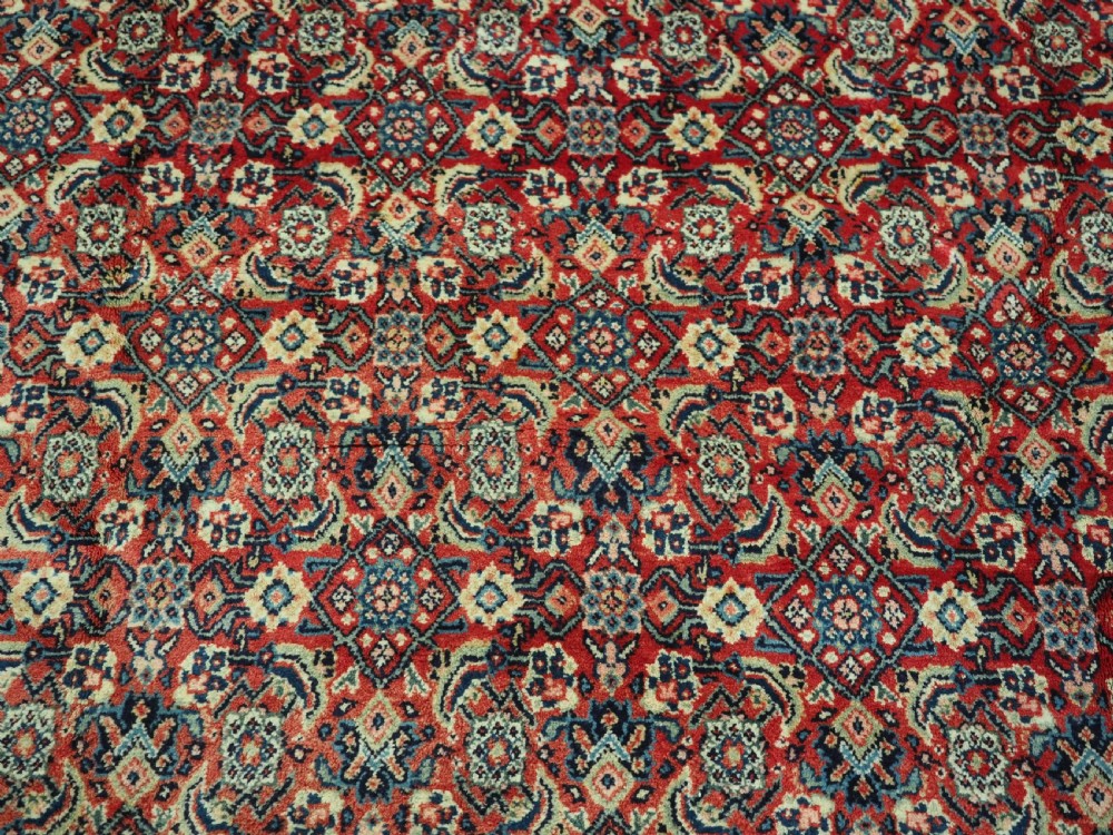 OLD MAHAL CARPET WITH ALL OVER HERATI DESIGN, FULL PILE, CIRCA 1930. View VIII