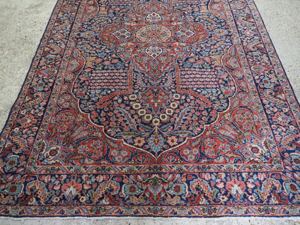ANTIQUE TABRIZ CARPET, TRADITIONAL DESIGN, SMALL ROOM SIZE, CIRCA 1920. View IV