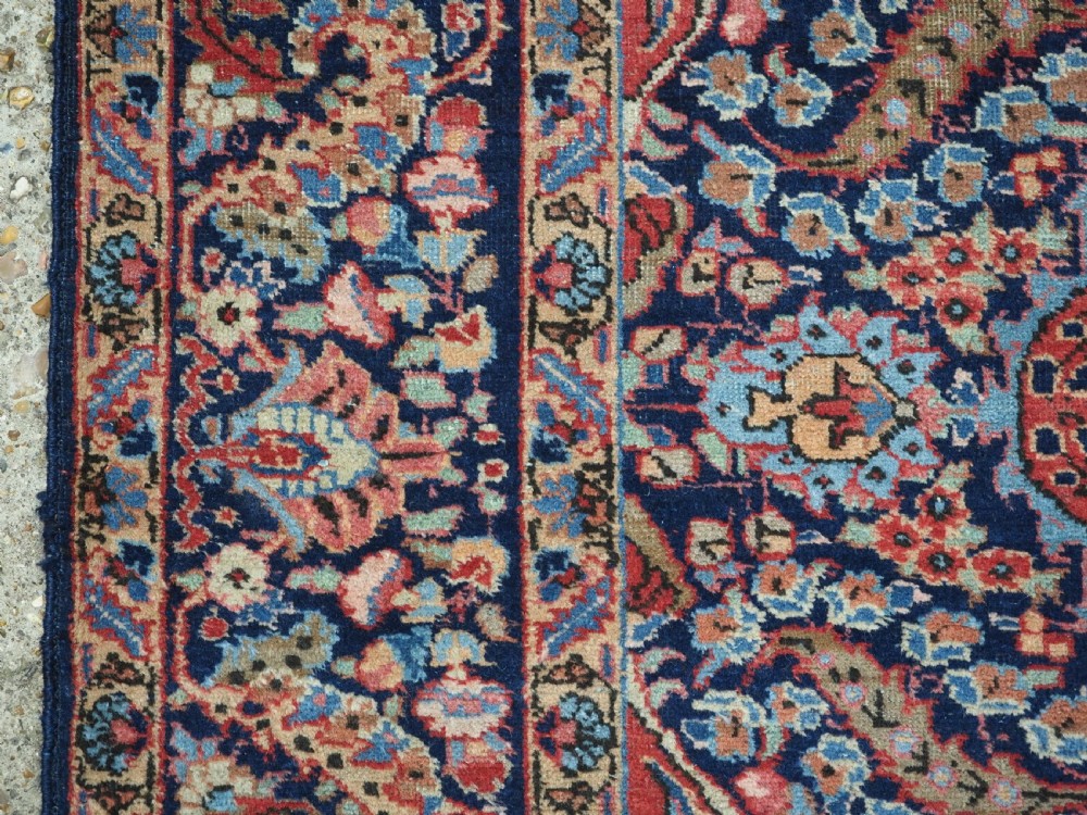 ANTIQUE TABRIZ CARPET, TRADITIONAL DESIGN, SMALL ROOM SIZE, CIRCA 1920. View VII