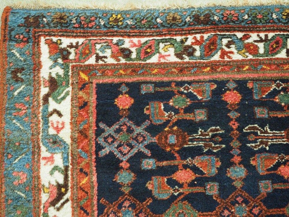 ANTIQUE HAMADAN RUNNER, LARGE SIZE & HARD WEARING, CIRCA 1920. View IX
