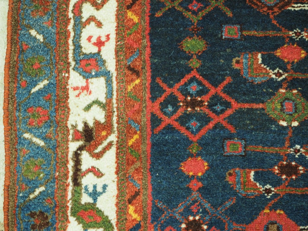ANTIQUE HAMADAN RUNNER, LARGE SIZE & HARD WEARING, CIRCA 1920. View X
