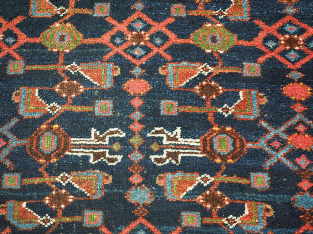 ANTIQUE HAMADAN RUNNER, LARGE SIZE & HARD WEARING, CIRCA 1920. View XI