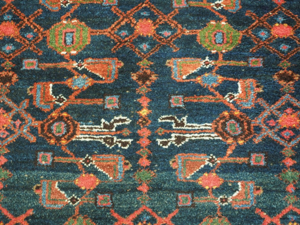 ANTIQUE HAMADAN RUNNER, LARGE SIZE & HARD WEARING, CIRCA 1920. View XII