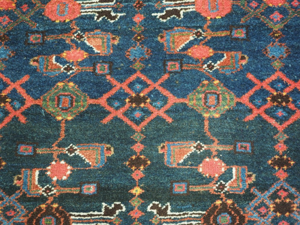 ANTIQUE HAMADAN RUNNER, LARGE SIZE & HARD WEARING, CIRCA 1920. View XIII