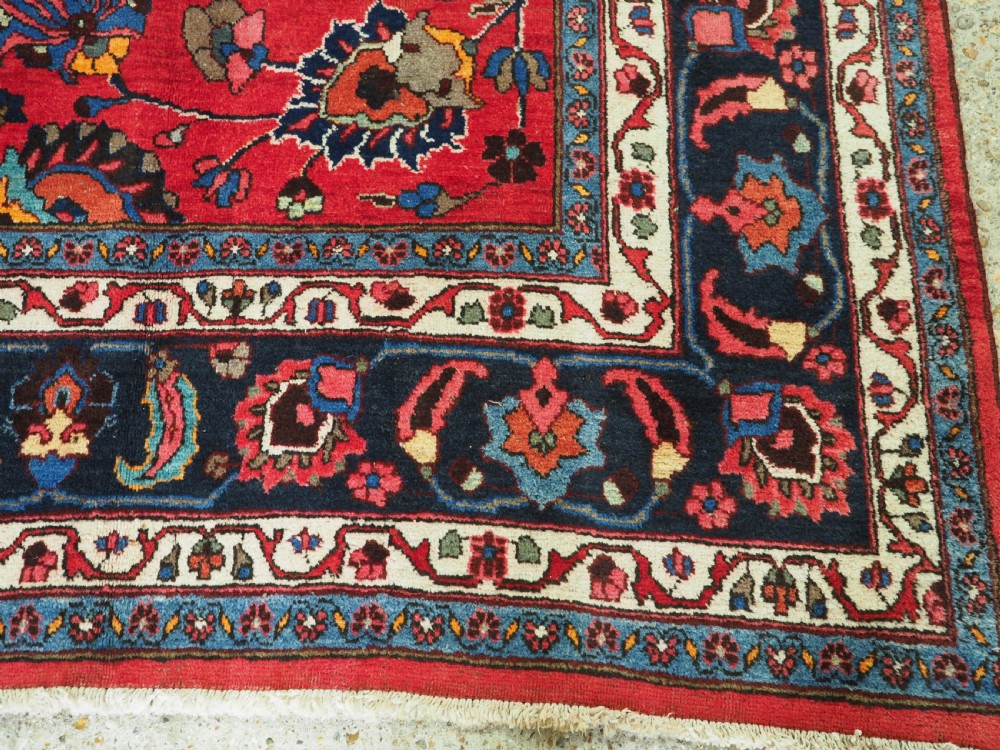 OLD KHORASAN CARPET, BOLD DESIGN & VERY HARD WEARING, CIRCA 1930. View X