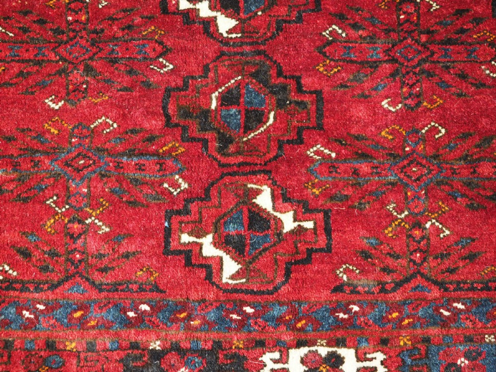 ANTIQUE ERSARI TURKMEN 9 GUL CHUVAL, PROBABLY KIZIL AYAK, CIRCA 1900. View IX