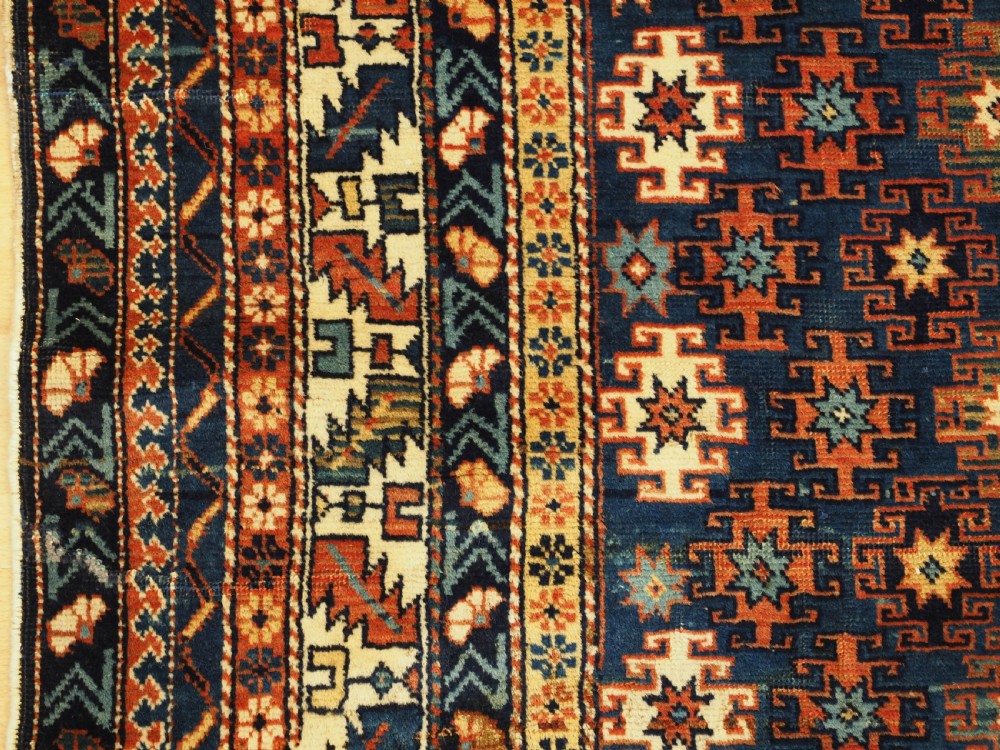 ANTIQUE CAUCASIAN DERBENT RUG WITH CHI CHI DESIGN, CIRCA 1900. View VII
