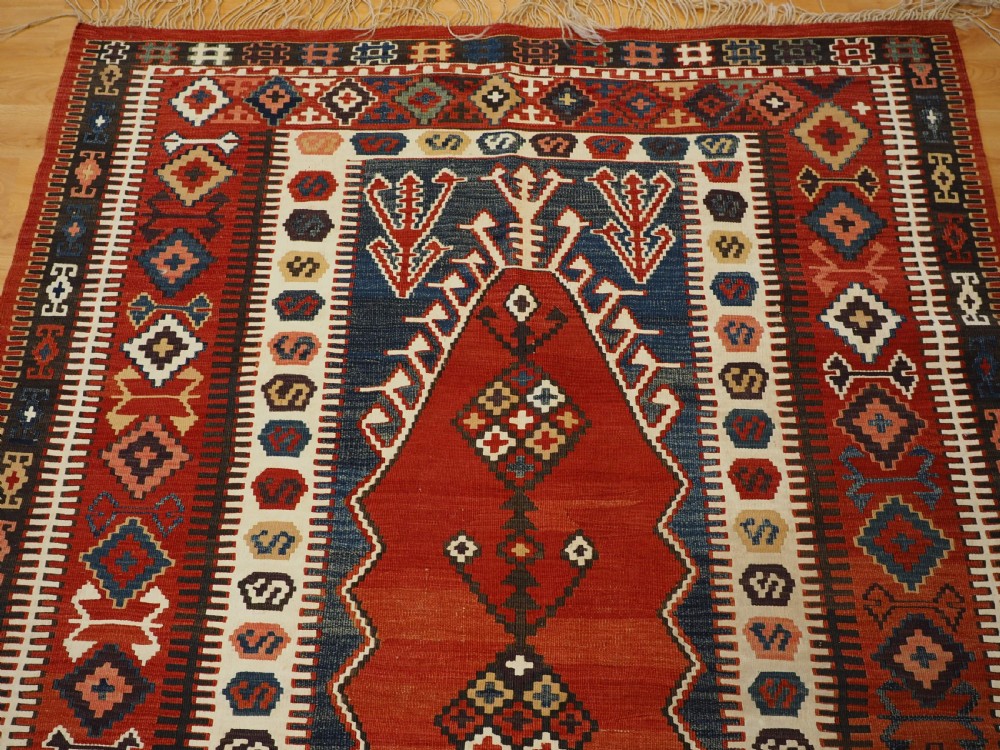 ANTIQUE TURKISH OBRUK PRAYER KILIM, OUTSTANDING CONDITION, CIRCA 1900. View III