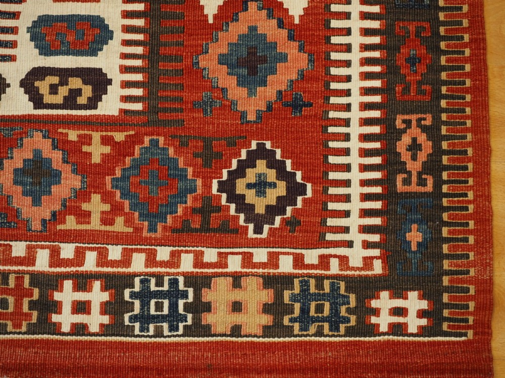ANTIQUE TURKISH OBRUK PRAYER KILIM, OUTSTANDING CONDITION, CIRCA 1900. View X