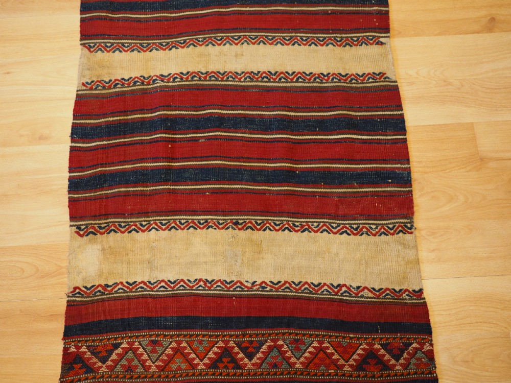 ANTIQUE TURKISH MARASH REGION GRAIN BAG KILIM RUNNER, CIRCA 1900/20. View IV
