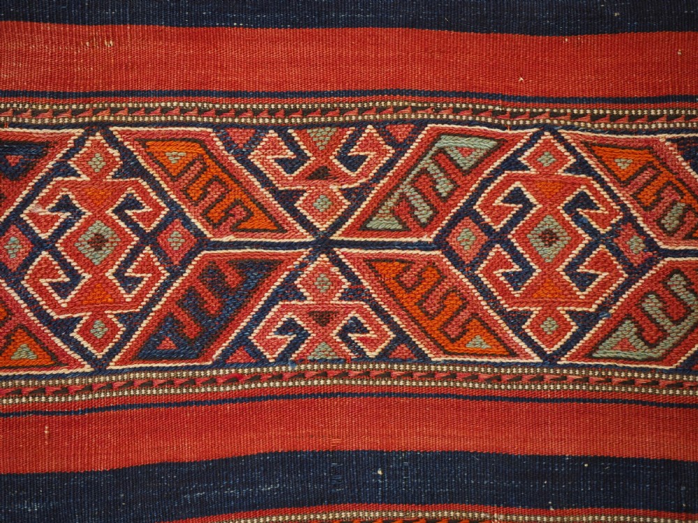 ANTIQUE TURKISH MARASH REGION GRAIN BAG KILIM RUNNER, CIRCA 1900/20. View IX