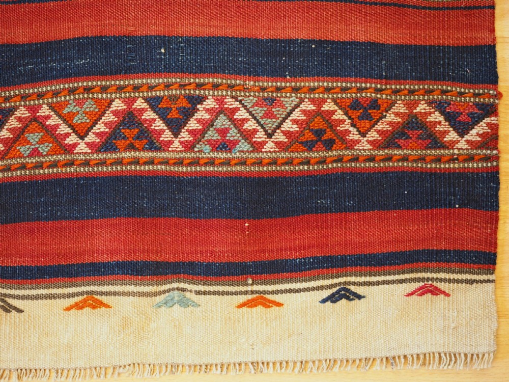 ANTIQUE TURKISH MARASH REGION GRAIN BAG KILIM RUNNER, CIRCA 1900/20. View X