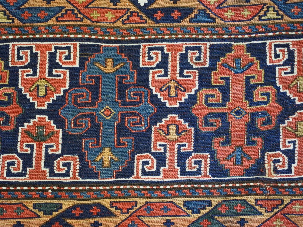 ANTIQUE SHAHSAVAN MAFRASH PANEL IN SOUMAK TECHNIQUE, CIRCA 1880. View IV