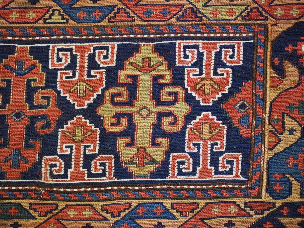 ANTIQUE SHAHSAVAN MAFRASH PANEL IN SOUMAK TECHNIQUE, CIRCA 1880. View VI