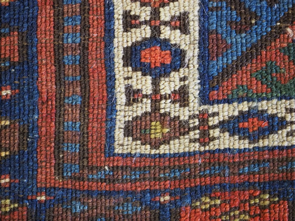 ANTIQUE JAF KURD BAG FACE WITH DIAMOND LATTICE DESIGN, CIRCA 1900. View IX