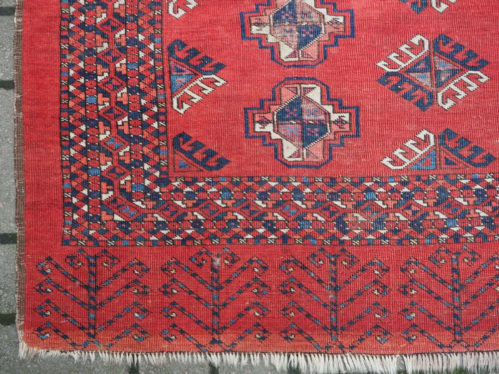 ANTIQUE ERSARI TURKMEN CHUVAL OF SCARCE DESIGN, 1ST HALF 19TH CENTURY. View III