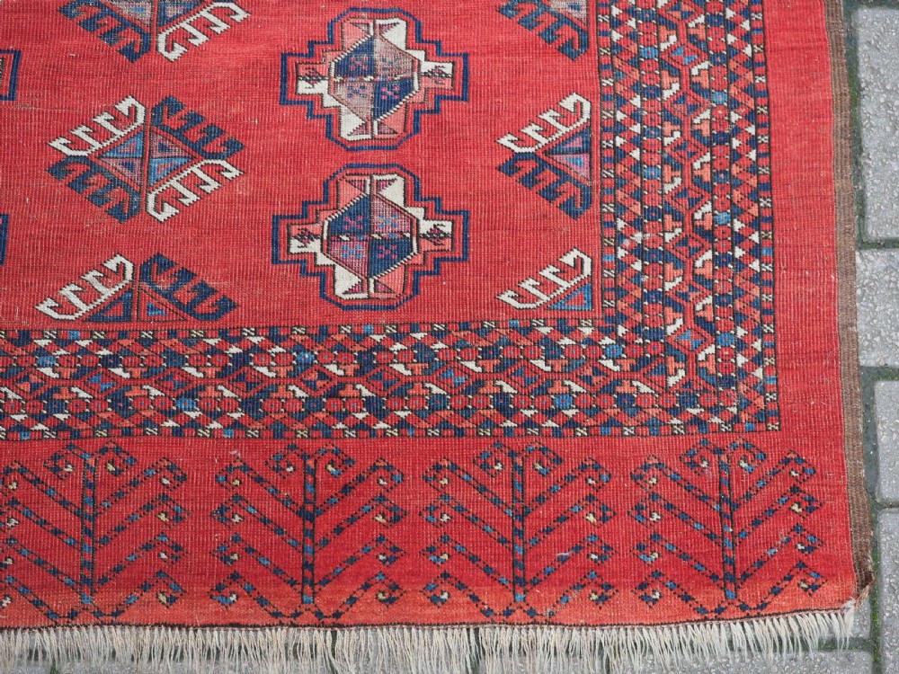ANTIQUE ERSARI TURKMEN CHUVAL OF SCARCE DESIGN, 1ST HALF 19TH CENTURY. View VII