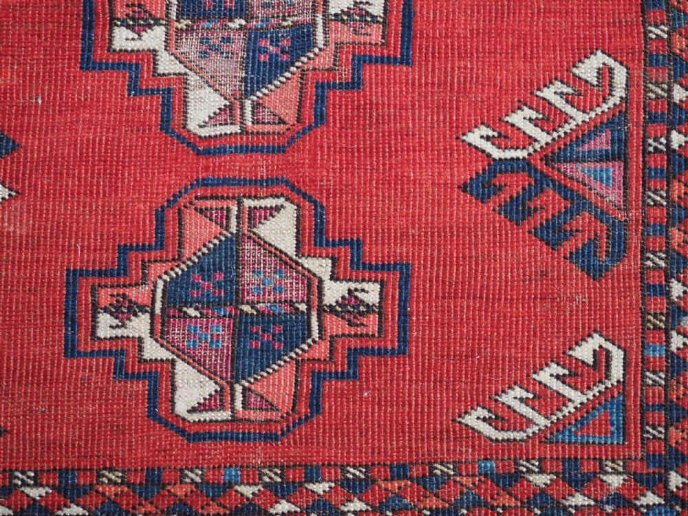 ANTIQUE ERSARI TURKMEN CHUVAL OF SCARCE DESIGN, 1ST HALF 19TH CENTURY. View VIII