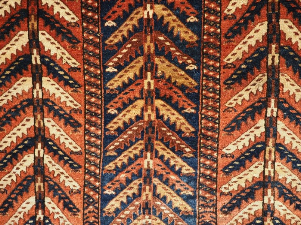 ANTIQUE YOMUT TURKMEN ASMALYK, BRIDAL CAMEL DECORATION, 2ND HALF 19TH CENTURY. View VII