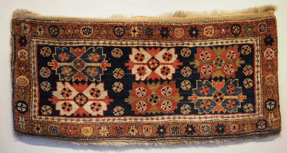 ANTIQUE HERIZ REGION PILED MAFRASH BAG PANEL, CIRCA 1900.