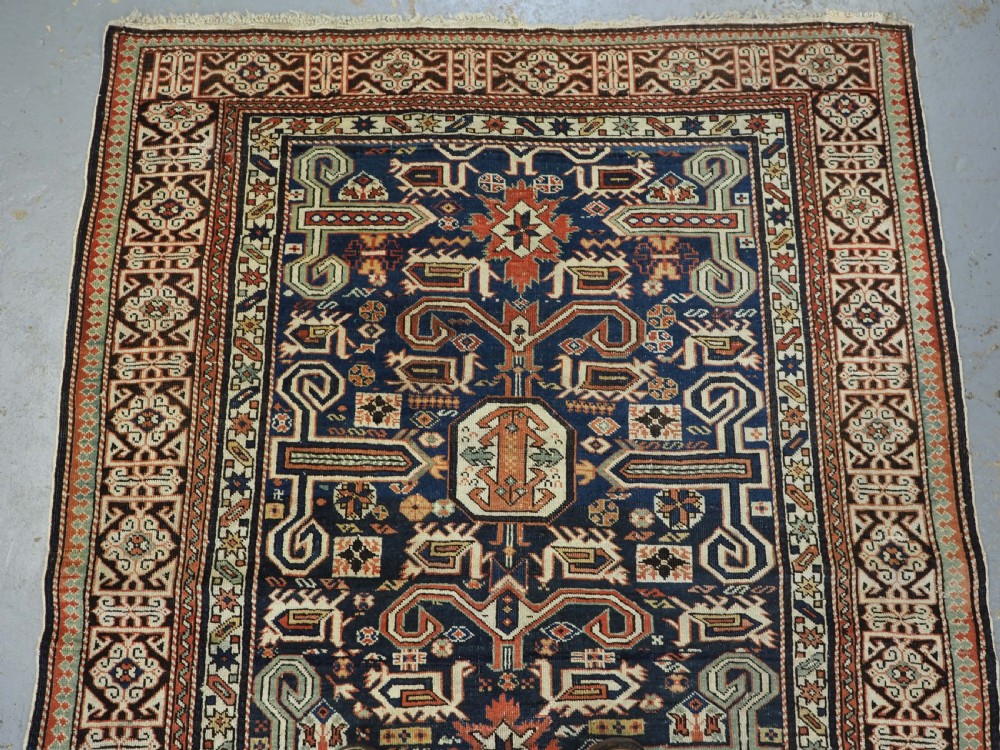 ANTIQUE CAUCASIAN KUBA REGION PEREPEDIL RUG, CIRCA 1880. View II