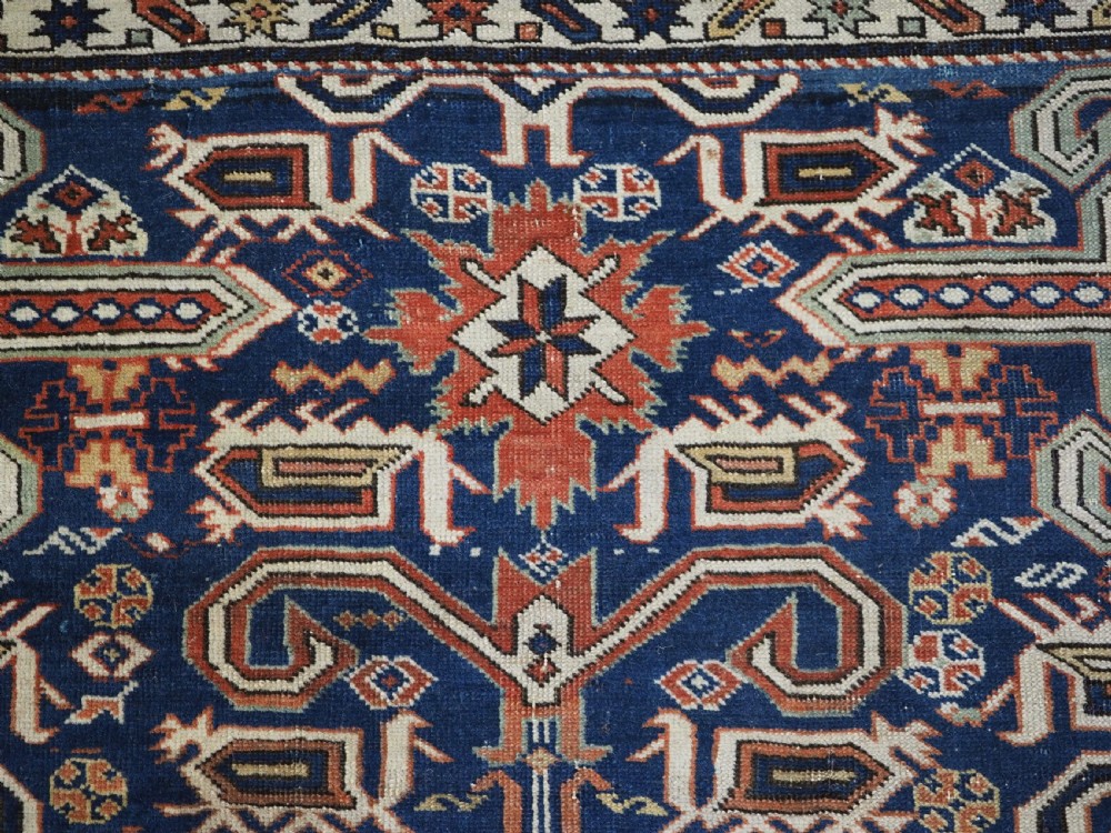 ANTIQUE CAUCASIAN KUBA REGION PEREPEDIL RUG, CIRCA 1880. View VI