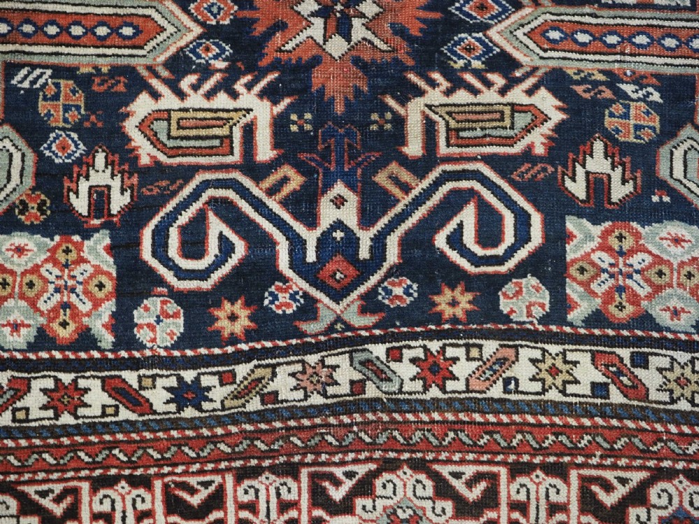 ANTIQUE CAUCASIAN KUBA REGION PEREPEDIL RUG, CIRCA 1880. View IX