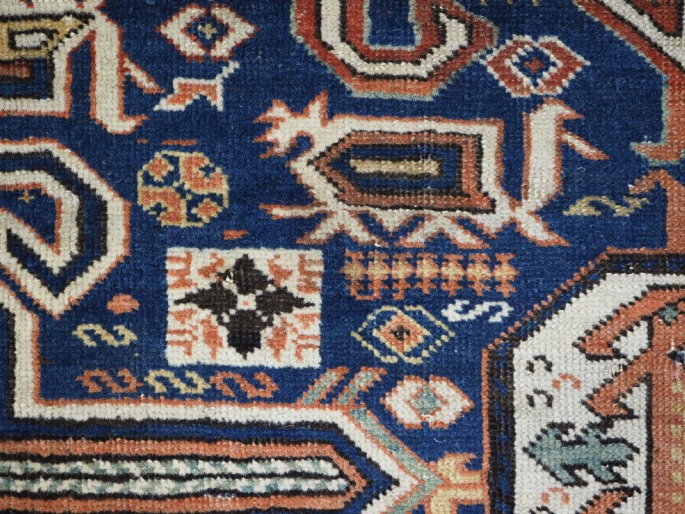 ANTIQUE CAUCASIAN KUBA REGION PEREPEDIL RUG, CIRCA 1880. View XII