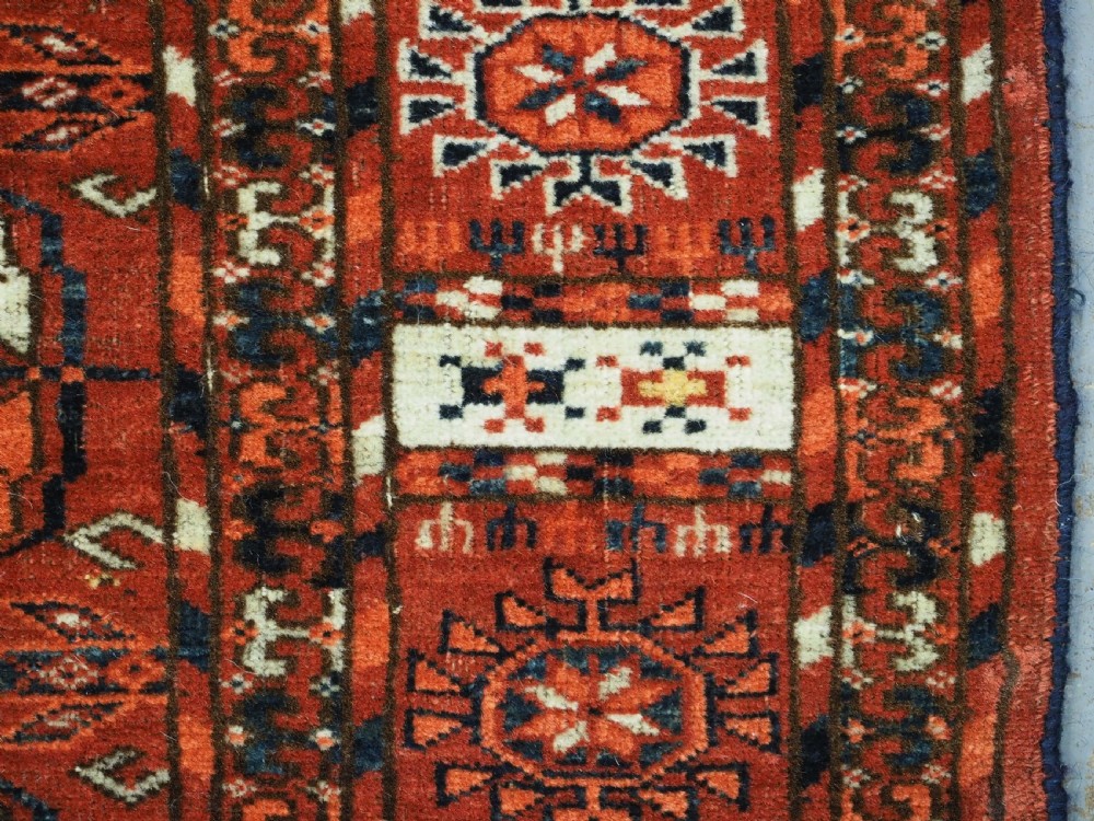 ANTIQUE TEKKE TURKMEN 'WEDDING' DOWRY RUG, WITH SILK HIGHLIGHTS, CIRCA 1900. View VII
