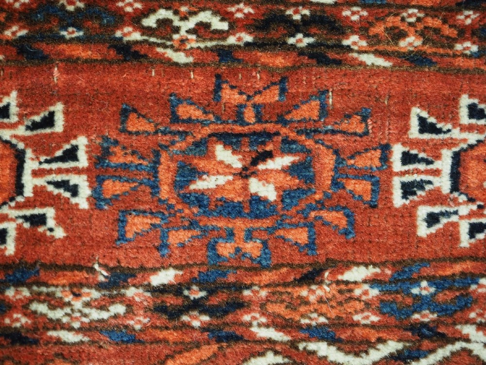ANTIQUE TEKKE TURKMEN 'WEDDING' DOWRY RUG, WITH SILK HIGHLIGHTS, CIRCA 1900. View VIII